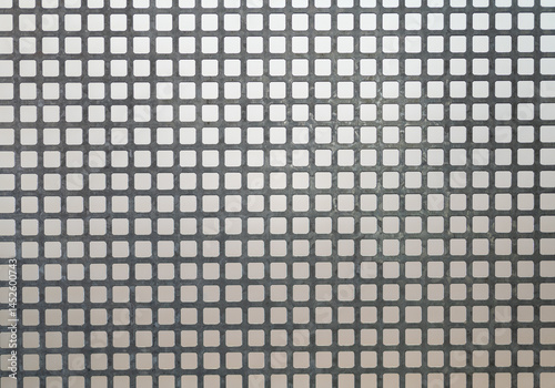 Detail eines Metallgitters