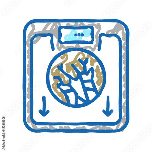 shortness of breath symptom mesothelioma icon doodle illustration
