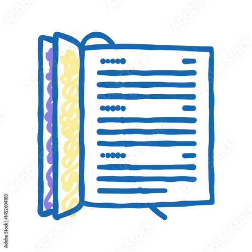 datebook diary icon doodle illustration