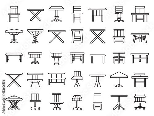 Patio Table Icon Perfect for Entertaining.eps