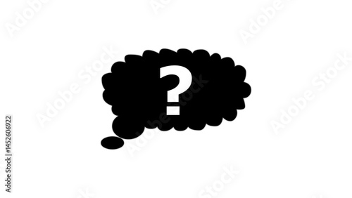 Question mark icon and Questioning problem concept icon 