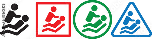 Medical Patient Icon Vector Graphic with full color easy to edit