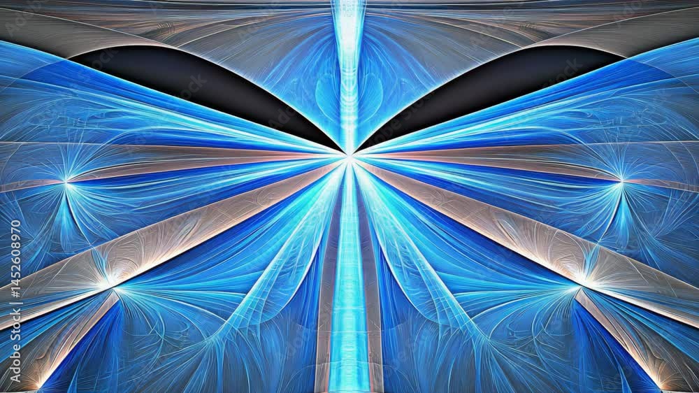 Stunning blue butterfly displaying intricate patterns against a solid black background for a striking visual contrast and aesthetic appeal