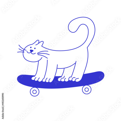 Vector logo design template and graphic element for advertising, branding, posters and banners, funny cartoon illustration with smiling character and mascot,