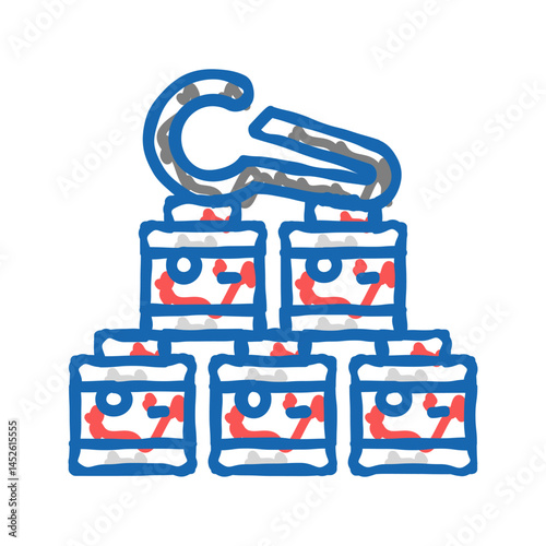 fuel cooking icon doodle illustration