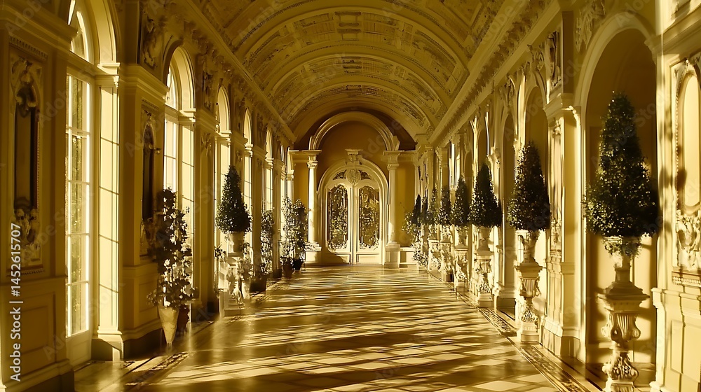Fototapeta premium Ornate hallway interior