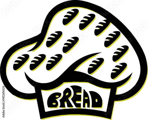 icon or logo for bakery shop or bread shop