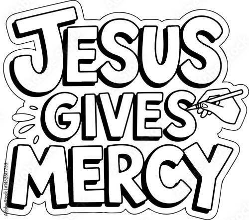 Jesus Gives Mercy Christian Art