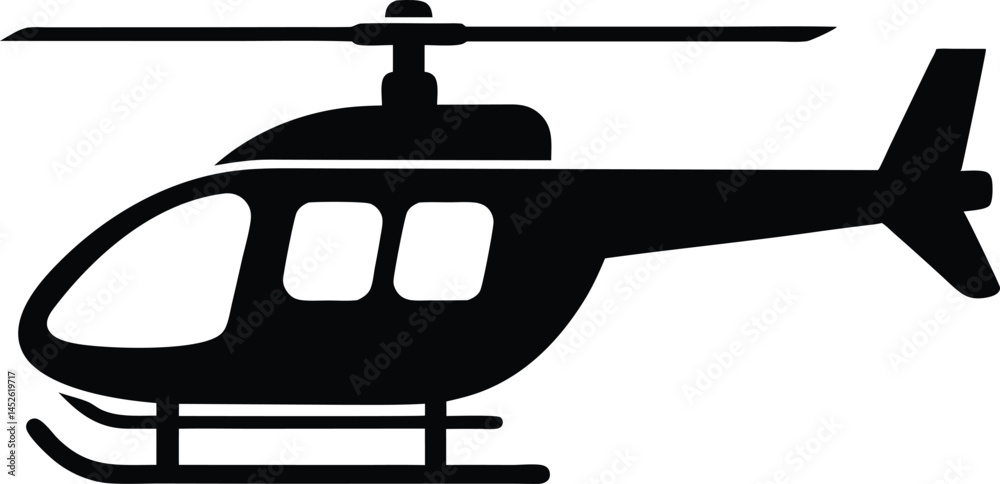 helicopter silhouette vector, copter icon vector illustration helicopter silhouette vector, copter icon vector illustration
