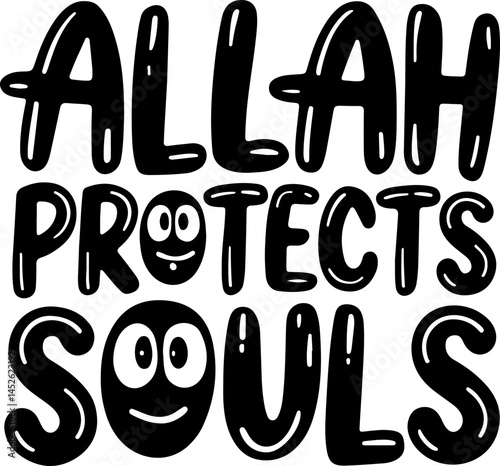 Allah Protects Souls Graphic Design