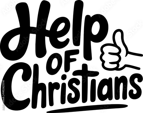 Help Of Christians Thumbs Up Graphic