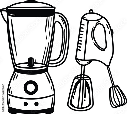 coffee maker and blender