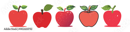 Red Apples, High-Resolution Fruit Image for Backgrounds and Design