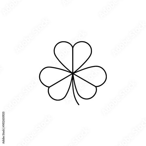 The three-leaf clover icon representing the concepts of luck and happiness