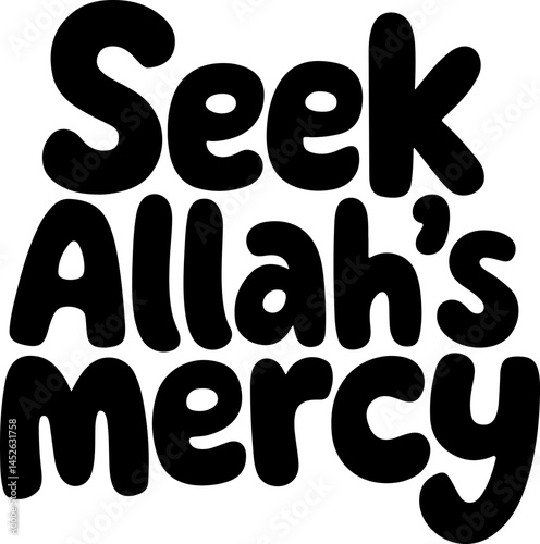 Seek Allah's Mercy Islamic Quote