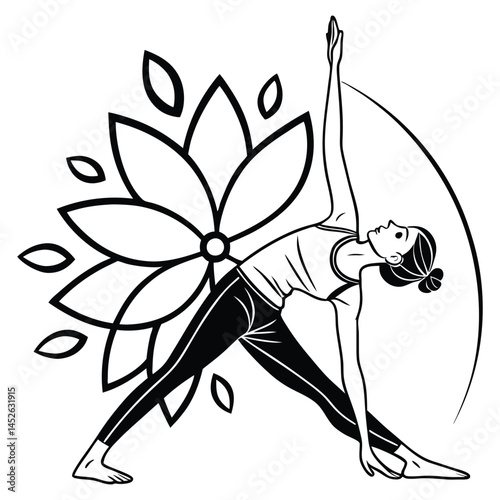 young woman doing yoga