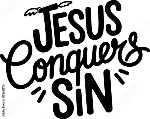Jesus Conquers Sin Christian Art