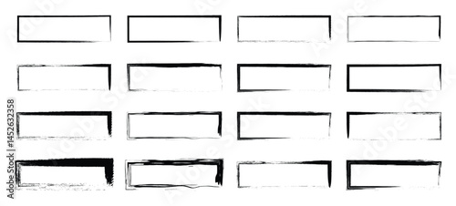Backgrounds and brush strokes. Paint brush stroke, ink splatter and artistic design elements. Ink splashes. Rough smears and stains.
