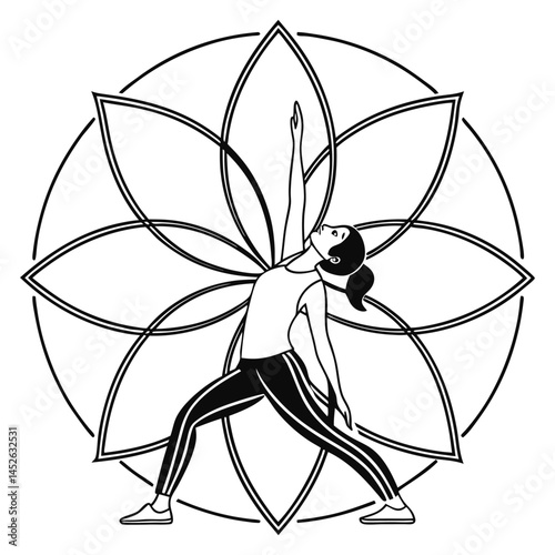 young woman doing yoga