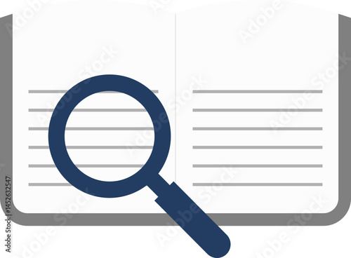 book magnifying glass