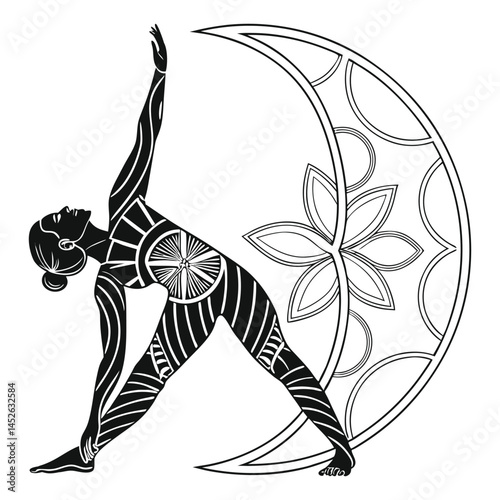 young woman doing yoga