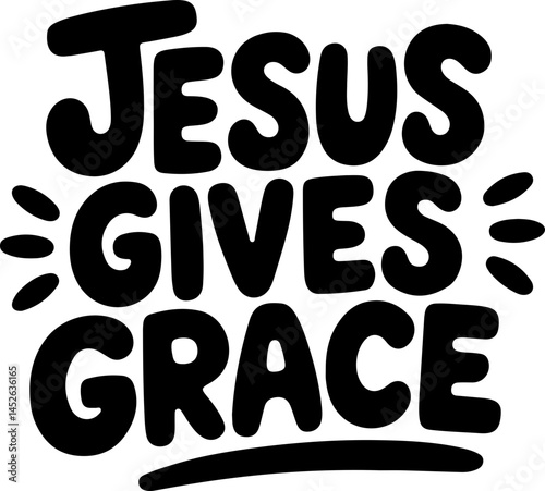 Jesus Gives Grace Christian Quote