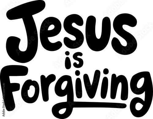 Jesus Is Forgiving Christian Art.