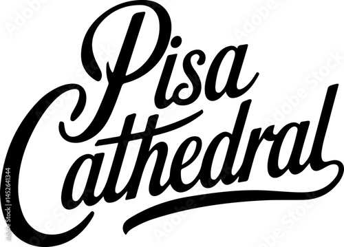 Pisa Cathedral Stylish Text Design