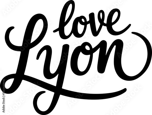 Love Lyon City Handwritten Script