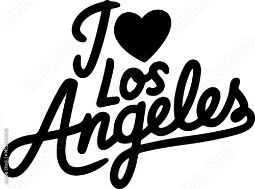 I Love Los Angeles Graphic Design
