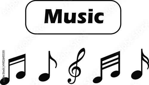 Melodic Elements Musical Notes and Symbols for Creative Projects