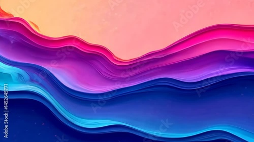 Innovative Video Of Abstract Fluid Watery Splashes With Vibrant Colors And Sinuous Shapes, Offering An Exciting And Imaginative Visual Exploration. High quality 4k footage