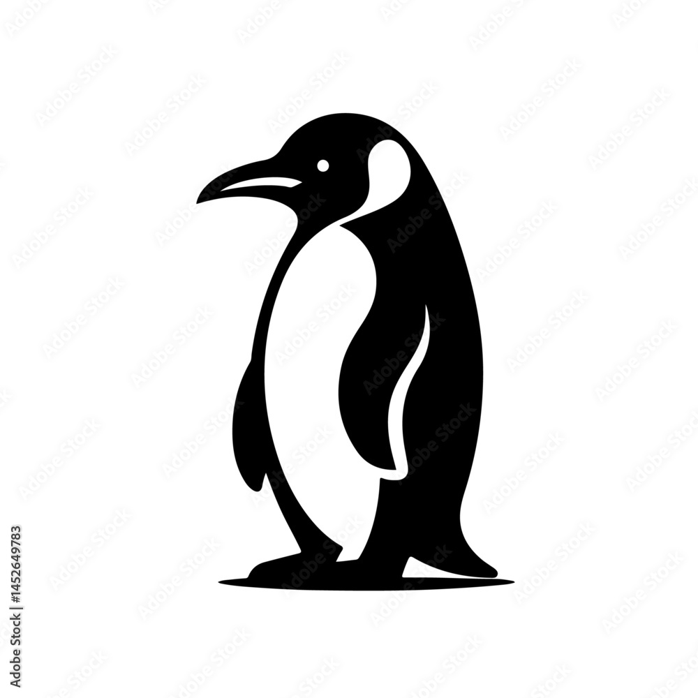 Obraz premium Penguin Silhouette Collection with Various Poses