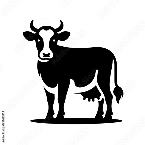 Cow Silhouette for Agriculture and Livestock Design