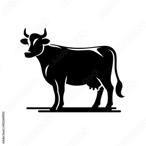 Cow Silhouette for Agriculture and Livestock Design