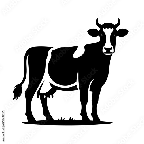 Cow Silhouette for Agriculture and Livestock Design