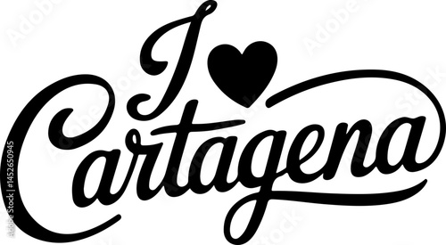 I Love Cartagena City Design Art