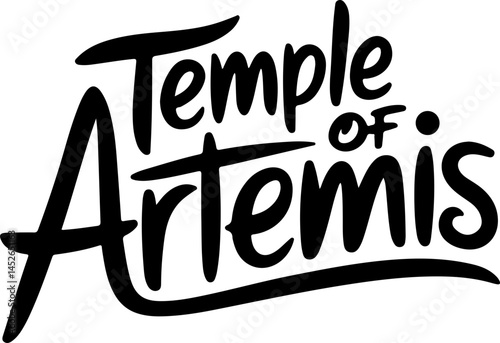 Temple Of Artemis Handwritten Text