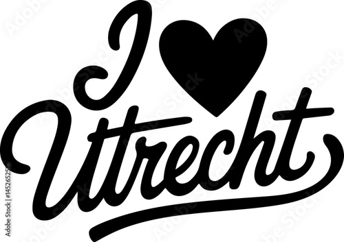 I Love Utrecht City Design Graphic