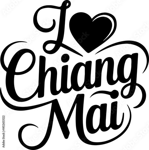 I Love Chiang Mai Thailand Design