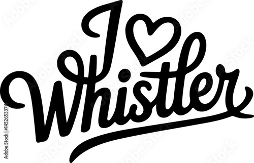 I Love Whistler Resort Graphic