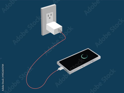 Phone charging with wall outlet adapter
