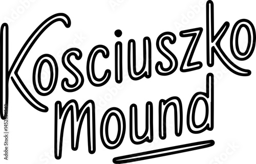Kosciuszko Mound Location Sign