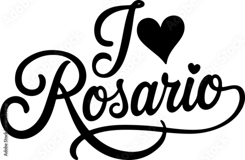 I Love Rosario Heart Design