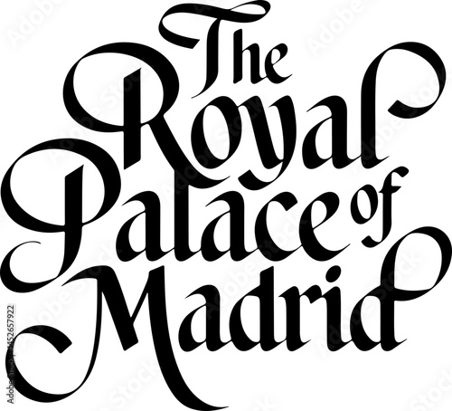 Royal Palace Madrid Elegant Script Logo