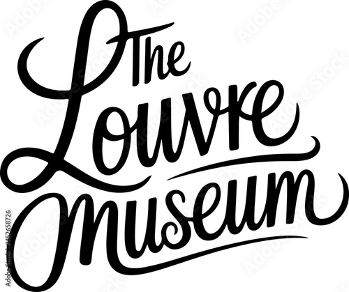 Louvre Museum Stylish Handwritten Logo