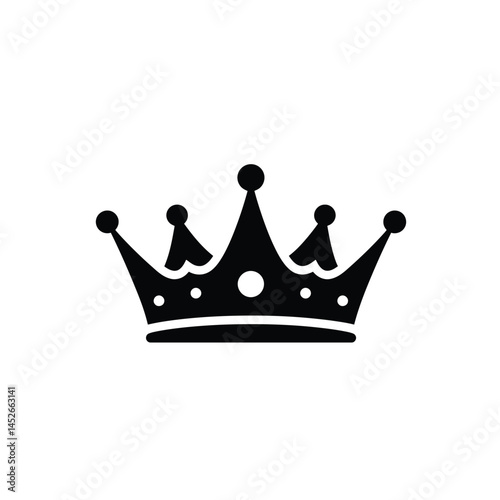  Crown icon.  Crown symbol isolated on white background.  Crown sign. vector illustration.