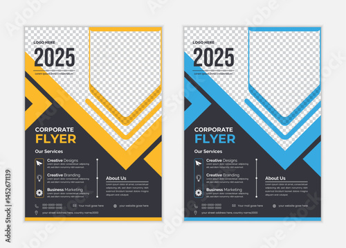Creative Corporate & Business Flyer Brochure Template Design, Abstract Business Flyer, Vector Template Design. Brochure design, cover, annual report, poster, flyer