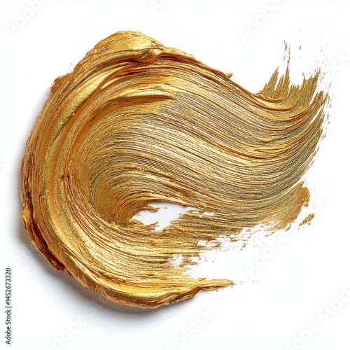 Rim‑lit gold pigment stroke embodies refined luxury photo