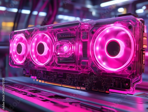 A high performance gaming GPU futuristic design